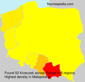 Surname Krzeczek in Poland Surname Krzeczek in Poland