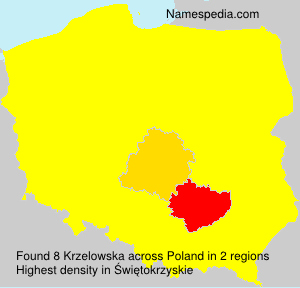 Surname Krzelowska in Poland Surname Krzelowska in Poland