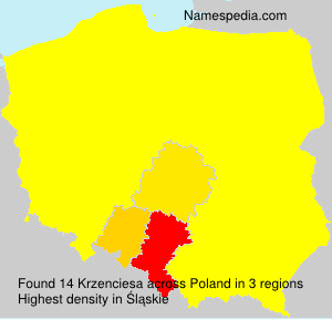 Surname Krzenciesa in Poland Surname Krzenciesa in Poland