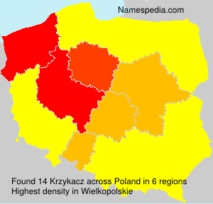 Surname Krzykacz in Poland Surname Krzykacz in Poland