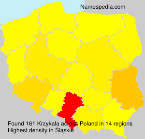 Surname Krzykala in Poland Surname Krzykala in Poland