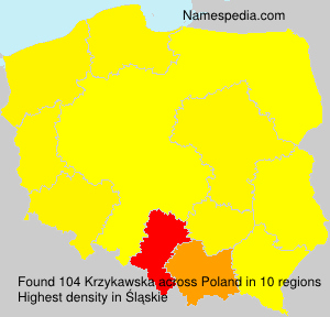 Surname Krzykawska in Poland Surname Krzykawska in Poland
