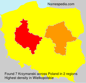 Surname Krzymanski in Poland Surname Krzymanski in Poland