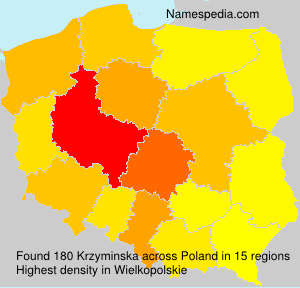 Surname Krzyminska in Poland Surname Krzyminska in Poland