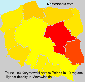 Surname Krzymowski in Poland Surname Krzymowski in Poland