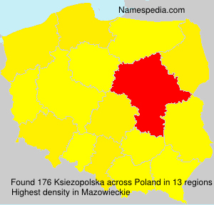 Surname Ksiezopolska in Poland Surname Ksiezopolska in Poland