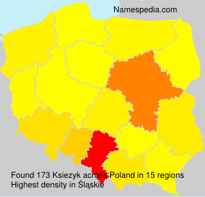 Surname Ksiezyk in Poland Surname Ksiezyk in Poland
