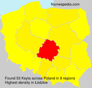 Surname Ksyta in Poland Surname Ksyta in Poland