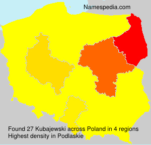 Surname Kubajewski in Poland Surname Kubajewski in Poland