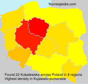 Surname Kubalewska in Poland Surname Kubalewska in Poland