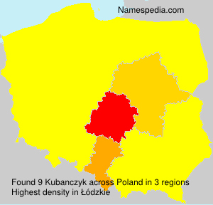Surname Kubanczyk in Poland Surname Kubanczyk in Poland