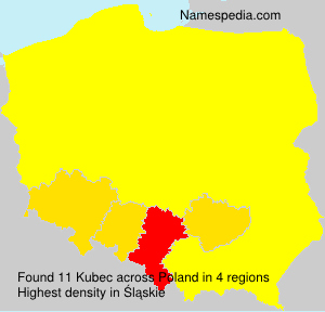Surname Kubec in Poland Surname Kubec in Poland
