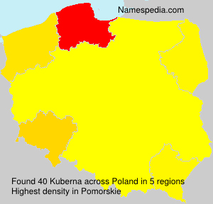 Surname Kuberna in Poland Surname Kuberna in Poland