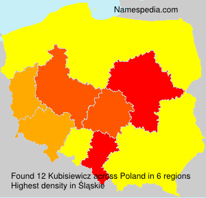 Surname Kubisiewicz in Poland Surname Kubisiewicz in Poland