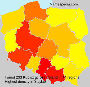 Surname Kubisz in Poland