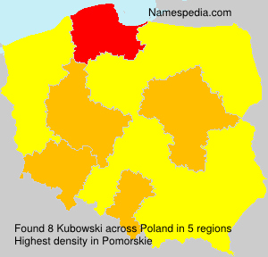 Surname Kubowski in Poland Surname Kubowski in Poland