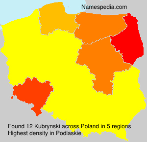 Surname Kubrynski in Poland Surname Kubrynski in Poland