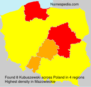 Surname Kubuszewski in Poland Surname Kubuszewski in Poland