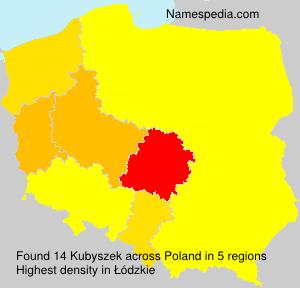 Surname Kubyszek in Poland Surname Kubyszek in Poland