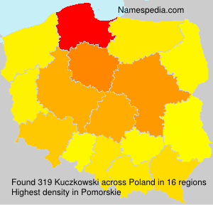 Surname Kuczkowski in Poland Surname Kuczkowski in Poland