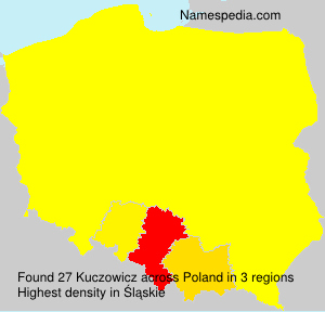 Surname Kuczowicz in Poland Surname Kuczowicz in Poland