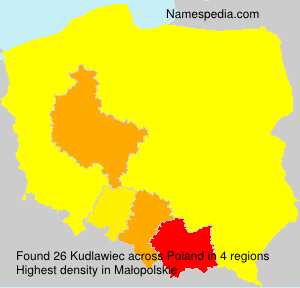 Surname Kudlawiec in Poland Surname Kudlawiec in Poland
