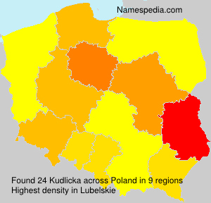 Surname Kudlicka in Poland Surname Kudlicka in Poland
