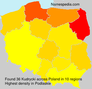 Surname Kudrycki in Poland Surname Kudrycki in Poland