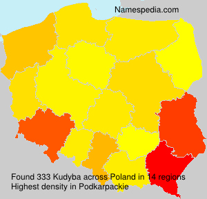 Surname Kudyba in Poland Surname Kudyba in Poland