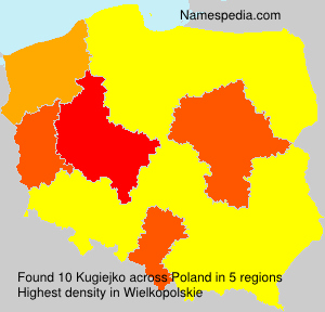 Surname Kugiejko in Poland Surname Kugiejko in Poland