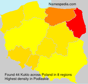 Surname Kuklo in Poland