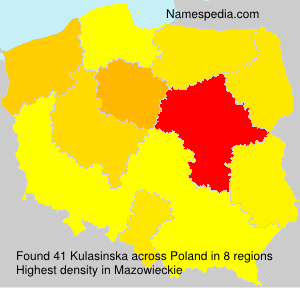 Surname Kulasinska in Poland Surname Kulasinska in Poland