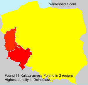 Surname Kulasz in Poland Surname Kulasz in Poland