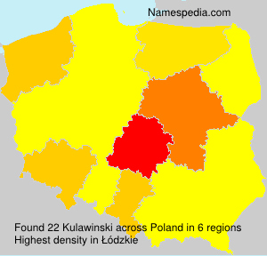 Surname Kulawinski in Poland Surname Kulawinski in Poland