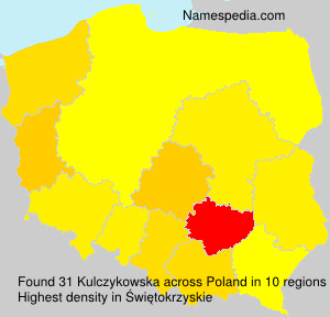 Surname Kulczykowska in Poland Surname Kulczykowska in Poland