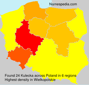 Surname Kulecka in Poland Surname Kulecka in Poland