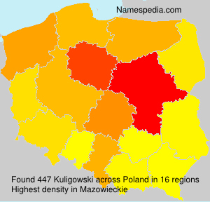 Surname Kuligowski in Poland Surname Kuligowski in Poland
