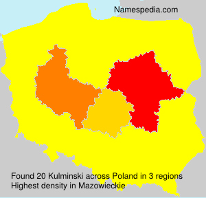 Surname Kulminski in Poland Surname Kulminski in Poland