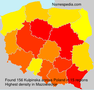 Surname Kulpinska in Poland Surname Kulpinska in Poland