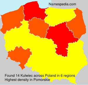 Surname Kulwiec in Poland