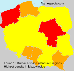 Surname Kumar in Poland Surname Kumar in Poland