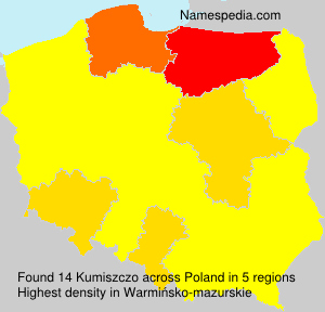 Surname Kumiszczo in Poland Surname Kumiszczo in Poland