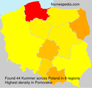 Surname Kummer in Poland Surname Kummer in Poland
