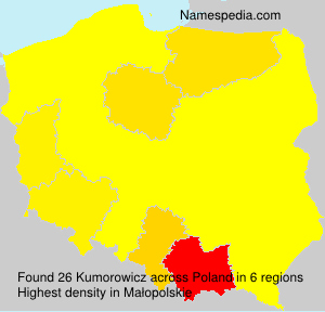 Surname Kumorowicz in Poland Surname Kumorowicz in Poland