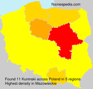 Surname Kuninski in Poland Surname Kuninski in Poland