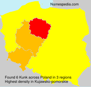 Surname Kunk in Poland Surname Kunk in Poland