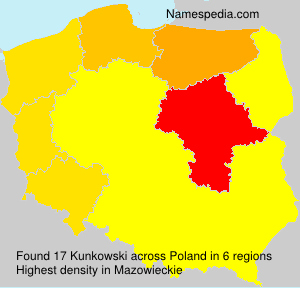 Surname Kunkowski in Poland Surname Kunkowski in Poland