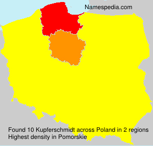 Surname Kupferschmidt in Poland Surname Kupferschmidt in Poland
