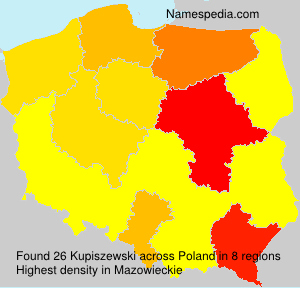 Surname Kupiszewski in Poland Surname Kupiszewski in Poland