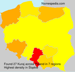 Surname Kuraj in Poland Surname Kuraj in Poland
